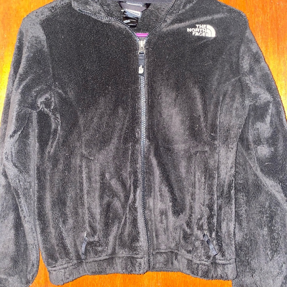 girls black north face jacket